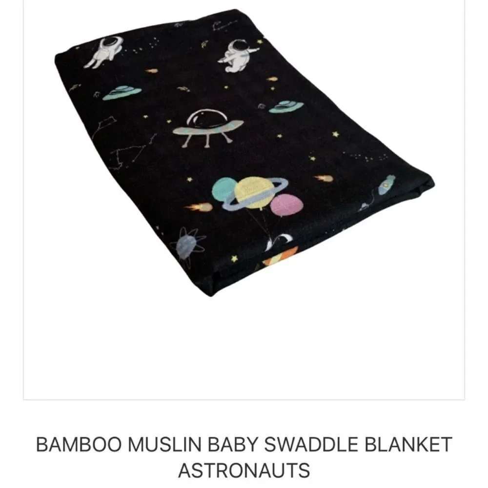 NEW Set of 4 Bamboo Muslin Swaddle Blankets ~YOU PICK